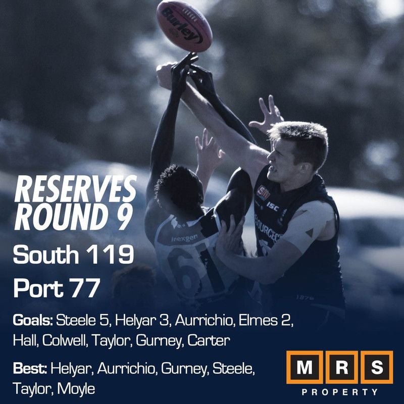 Reserves Match Report - Round 9 - South Adelaide vs Port Adelaide Reserves Match Report - Round 9 - South Adelaide vs Port Adelaide